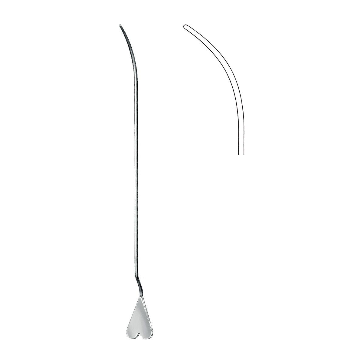 Pratt Fistula Probe, Crypt Hooks, 8 1/4" (21.0 Cm), Narrow Hook